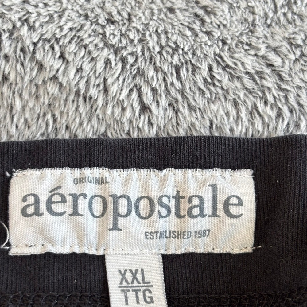 Aeropostale Womens Jogger Sweatpants Y2K 2XL Black Logo Varsity Letters 19711 - Picture 14 of 16